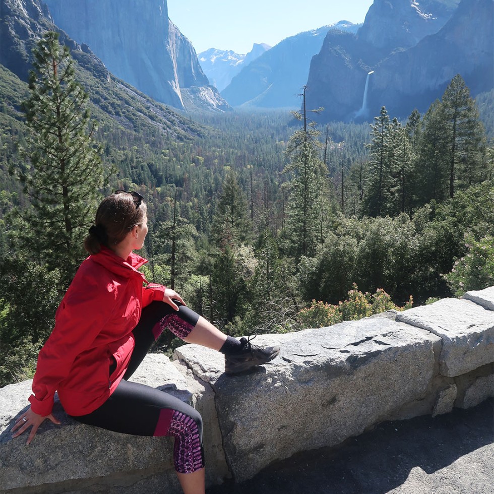 Nikki overlooking Yosemite Valley